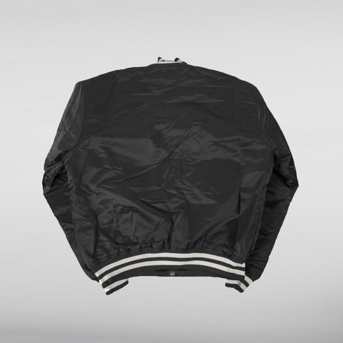 Boston Celtics Black Satin Jacket Back