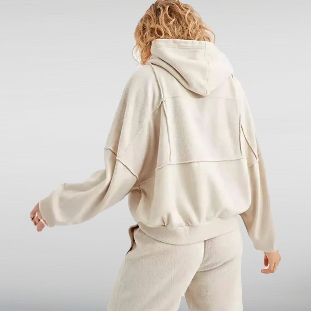 Aerie Sherpa Patchwork Hoodie