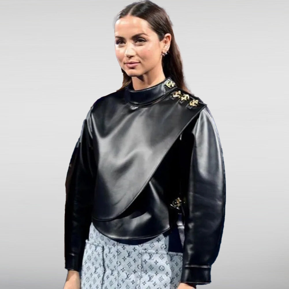 Ana De Armas Leather Jacket
