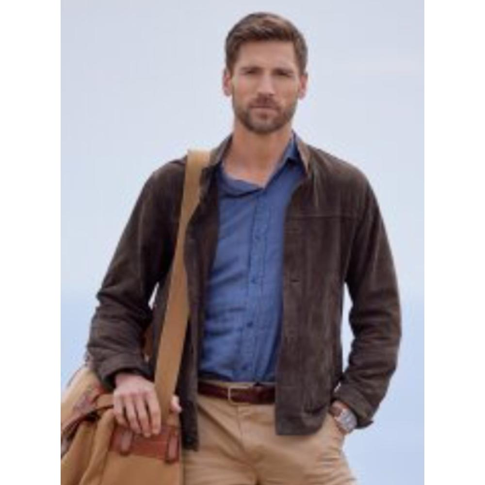 For Love And Honey Cast Brown Cotton Jacket