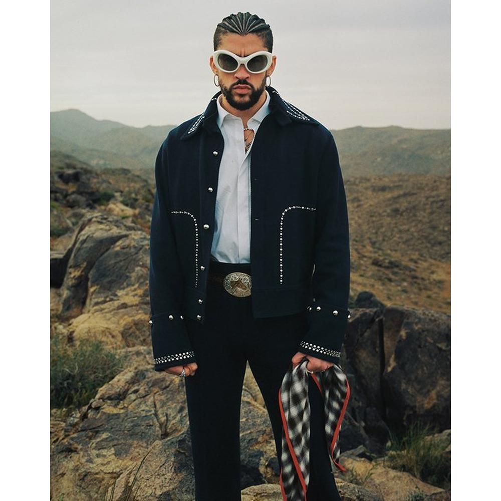 Bad Bunny Where She Goes Blue Jacket