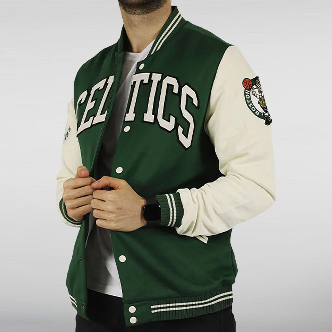 Boston Celtics Green Varsity Jacket