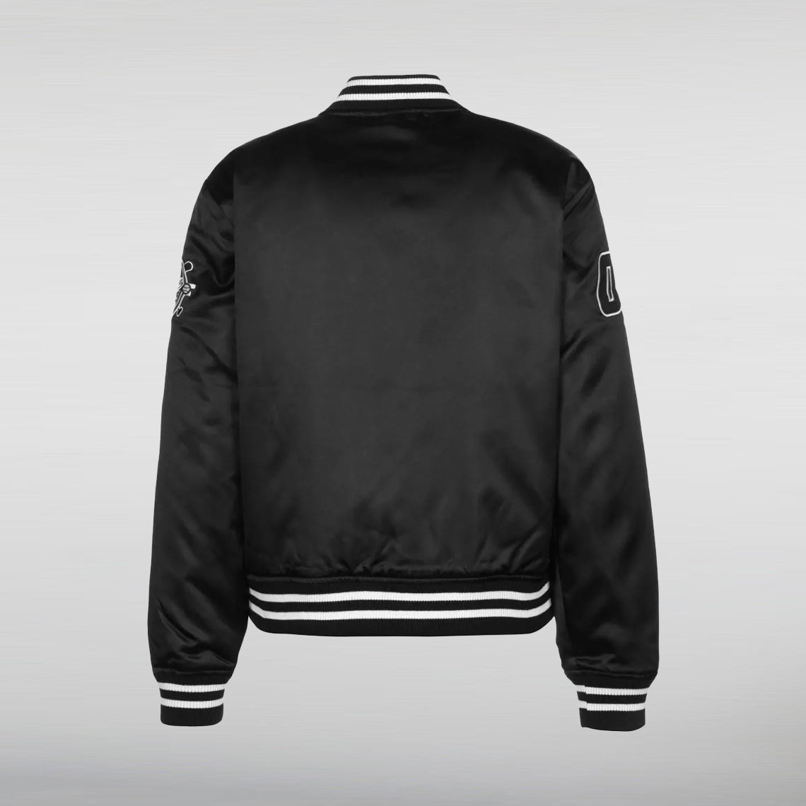 FUBU College Bomber Satin BlackJacket