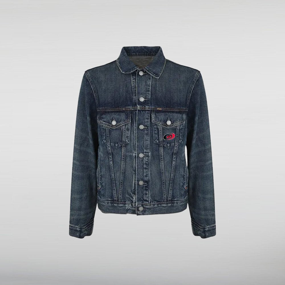 Carolina Hurricanes Blue Trucker Jacket