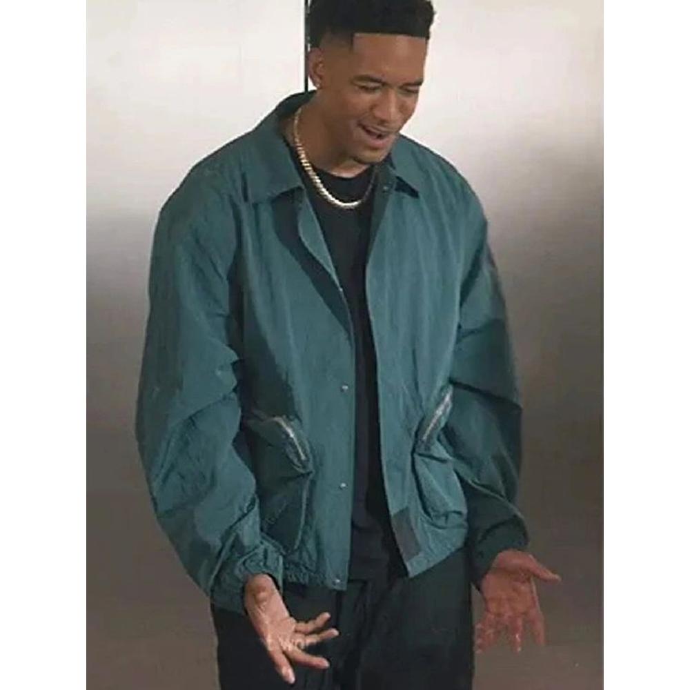 All American Homecoming Damon Sims Green Cotton Jacket