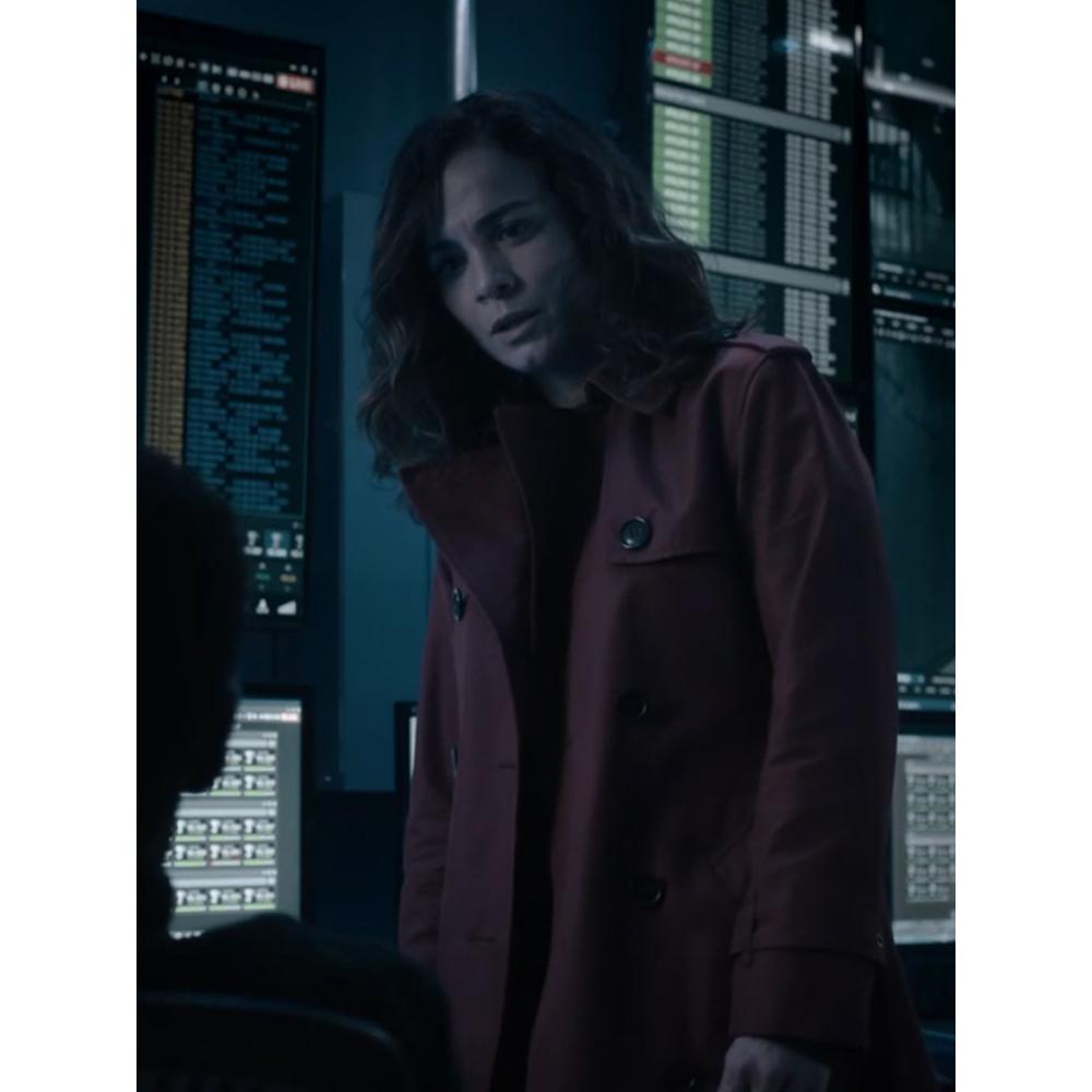 Amanda Lucas Dark Matter Red Trench Coat