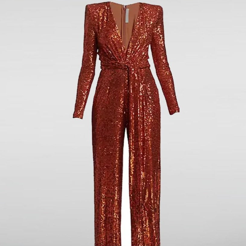 Anna Collier Sequin Jumpsuit