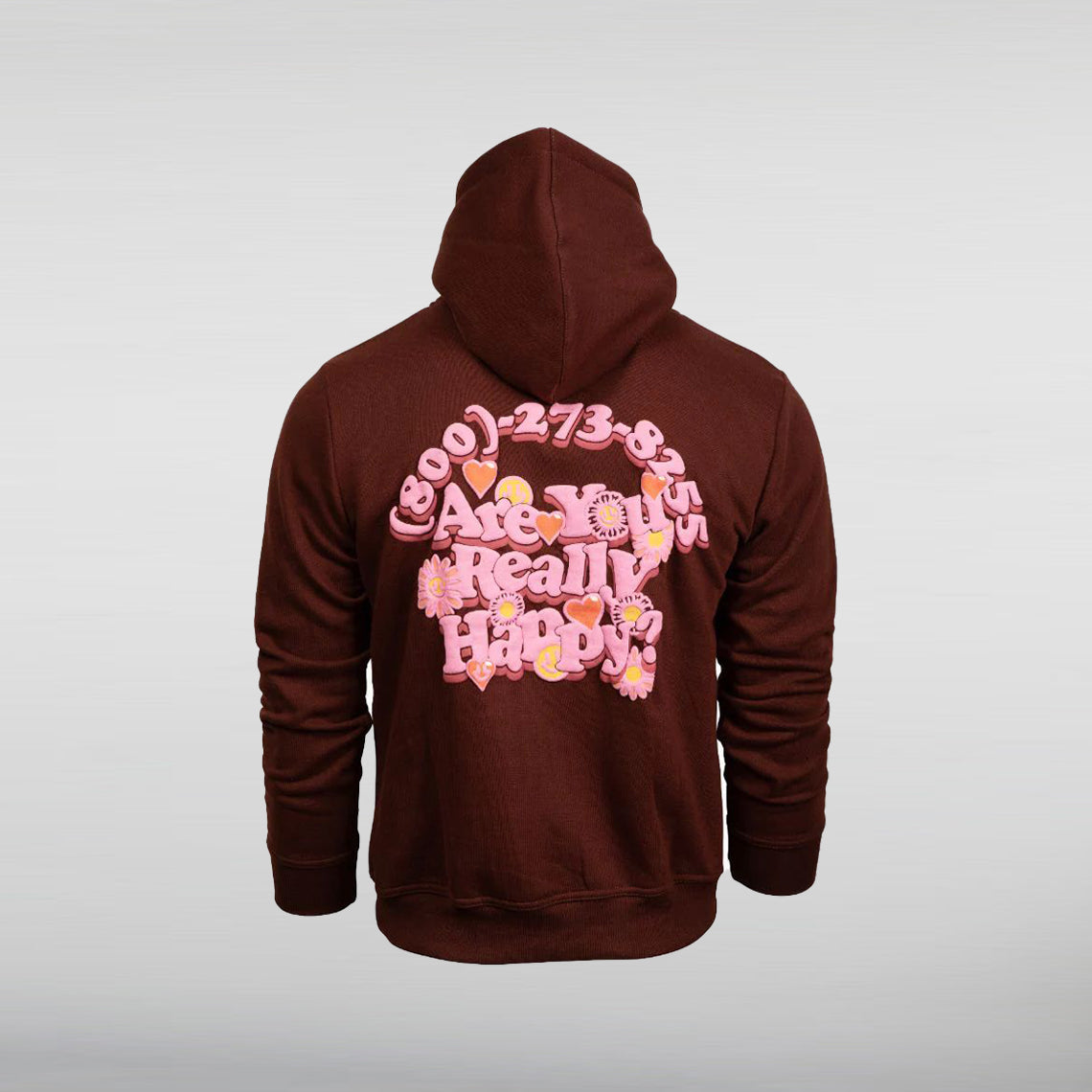 Maroon Pullover Euphoric Hoodie back
