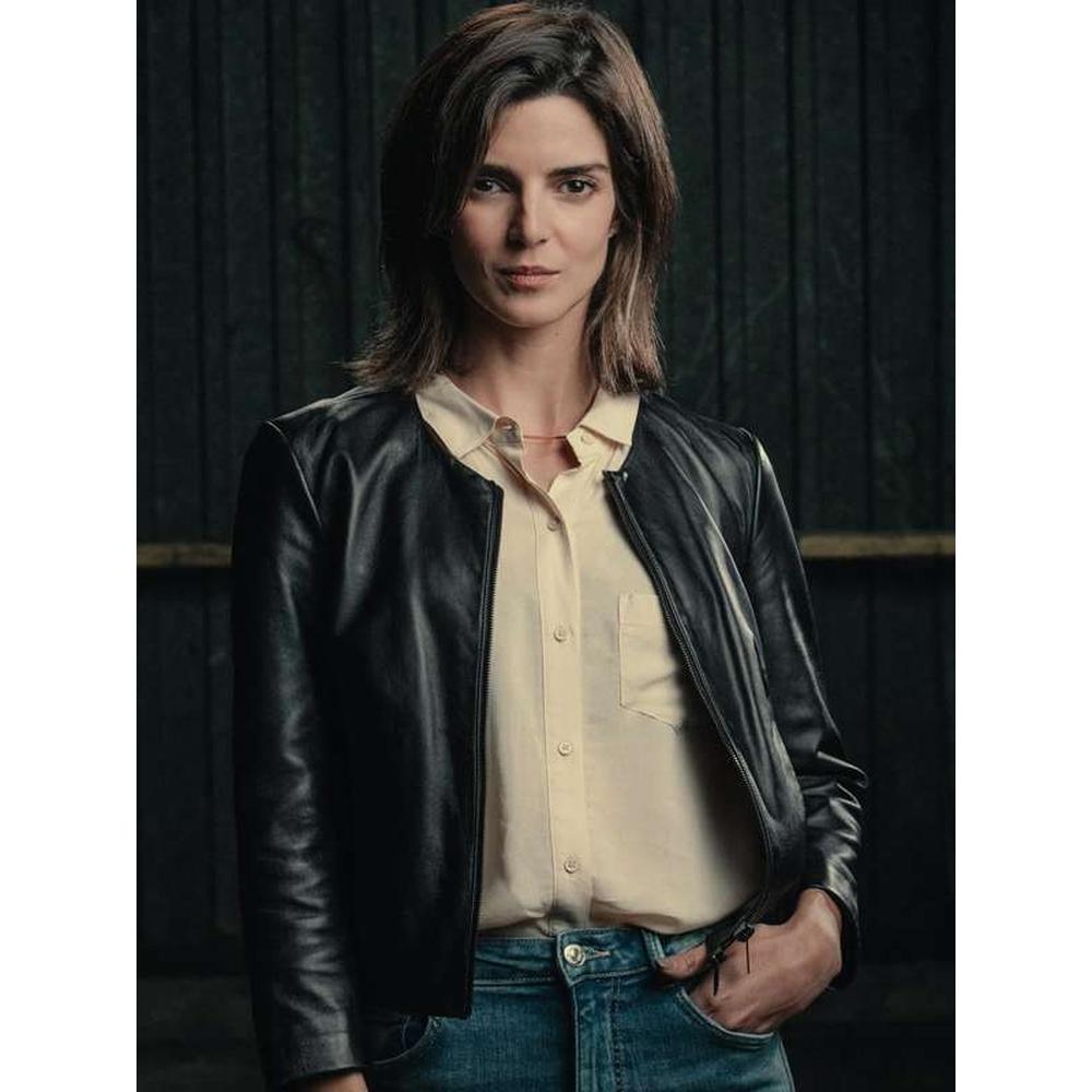 Ana Black Dress Black Leather Jacket