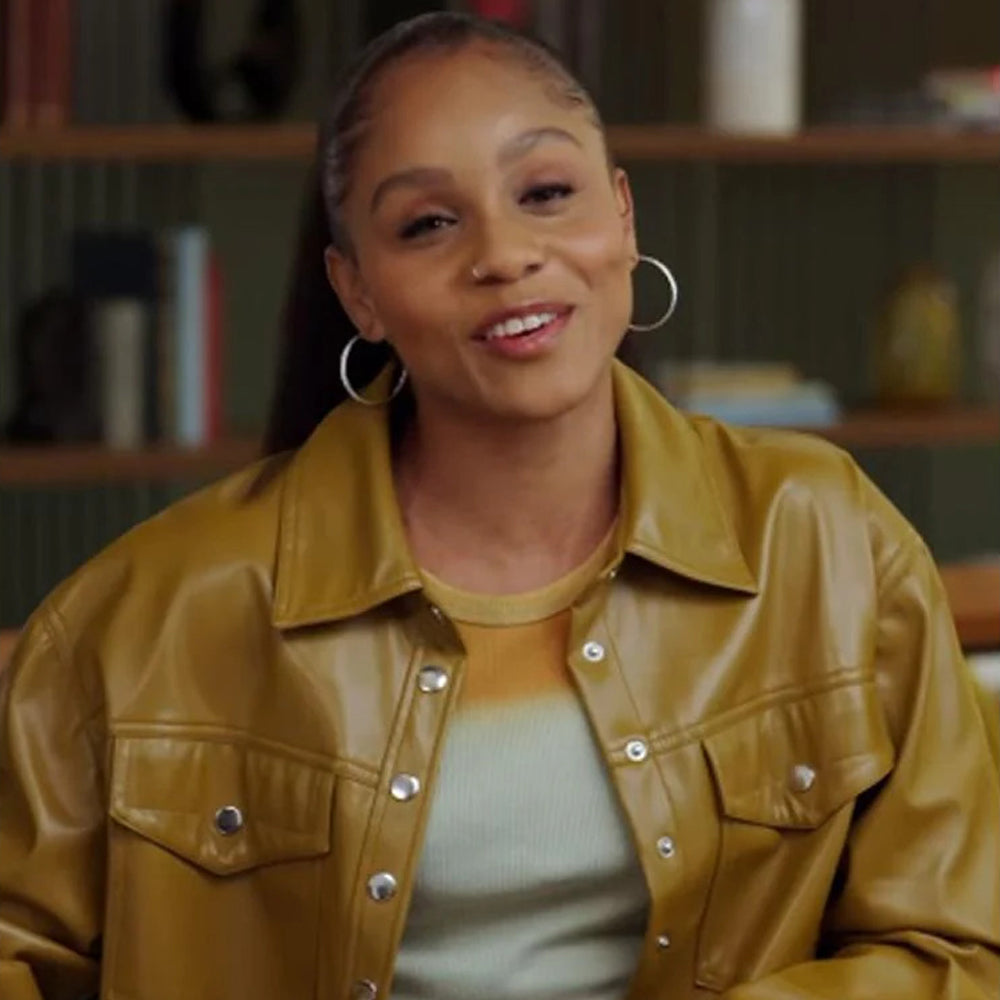 Geffri Maya Brown Leather Jacket