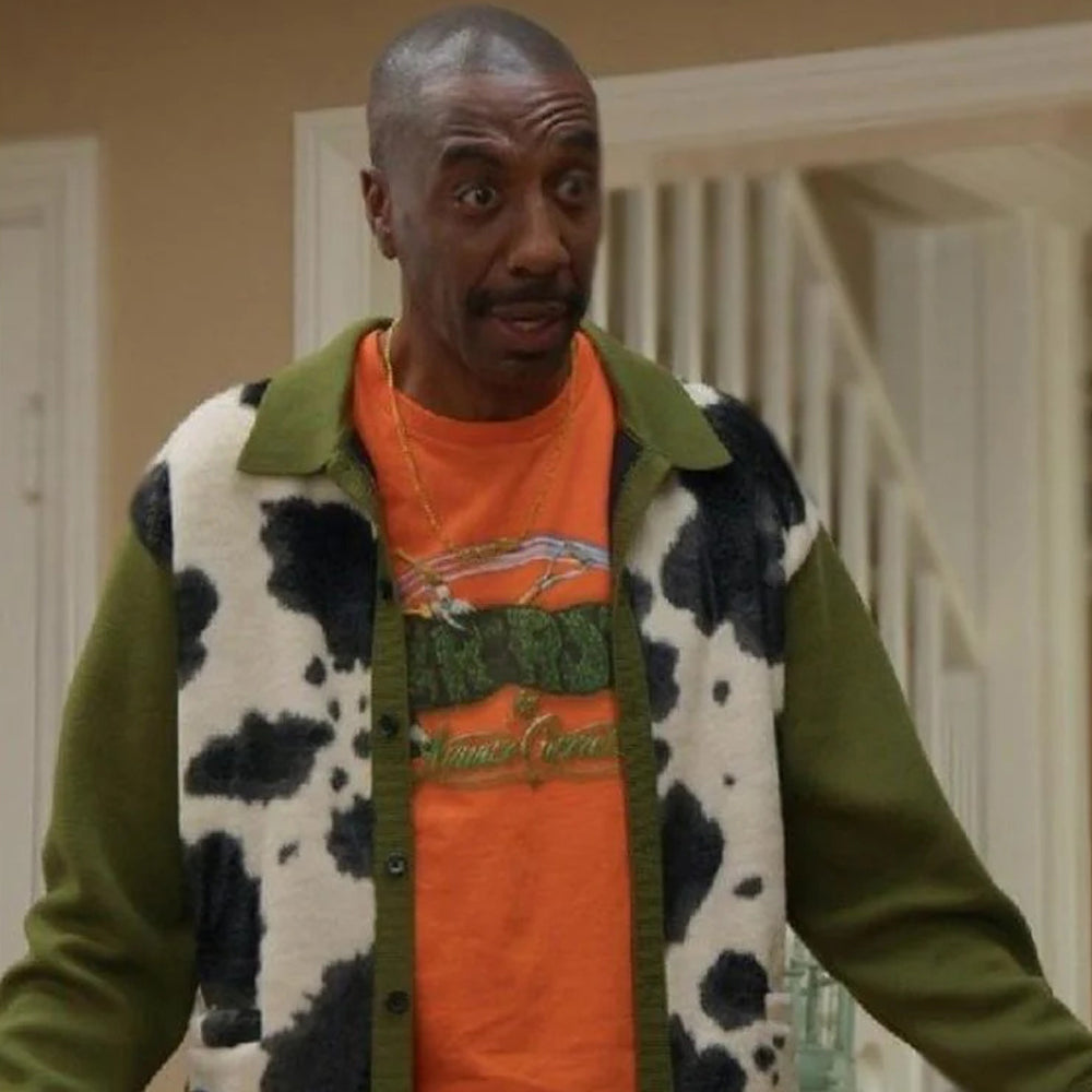 JB Smoove Cow Print Cardigan