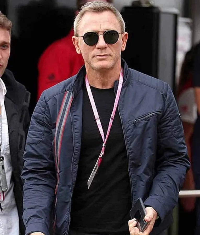 James Bond Daniel Craig Skyfall Blue Cotton Jacket