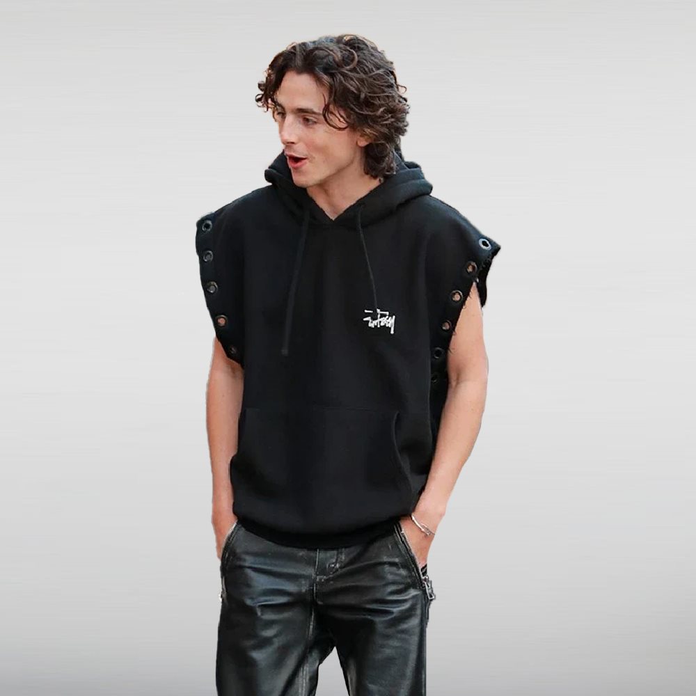 Timothee Chalamet Sleeveless Hoodie