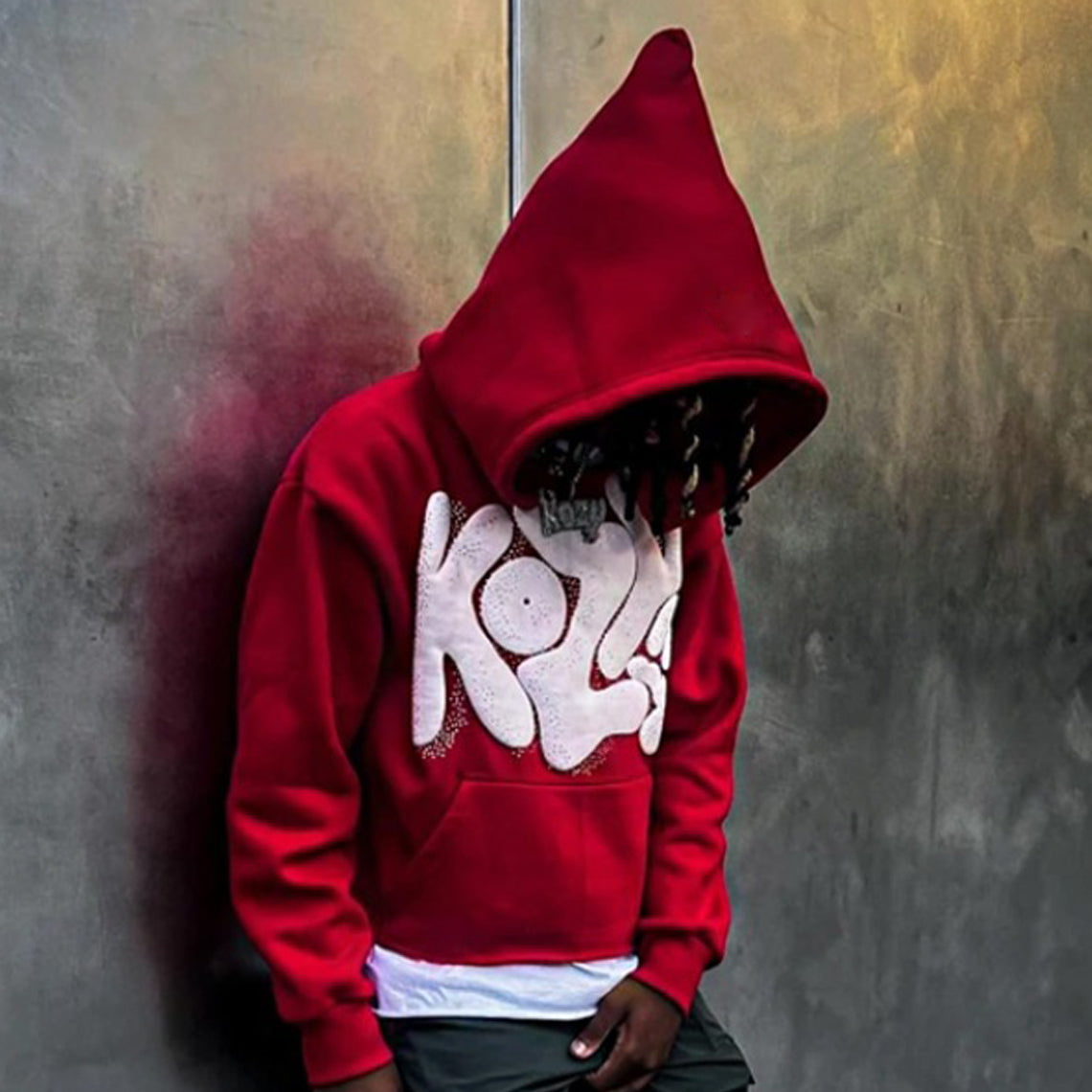 Kozy Y2k Red hoodie