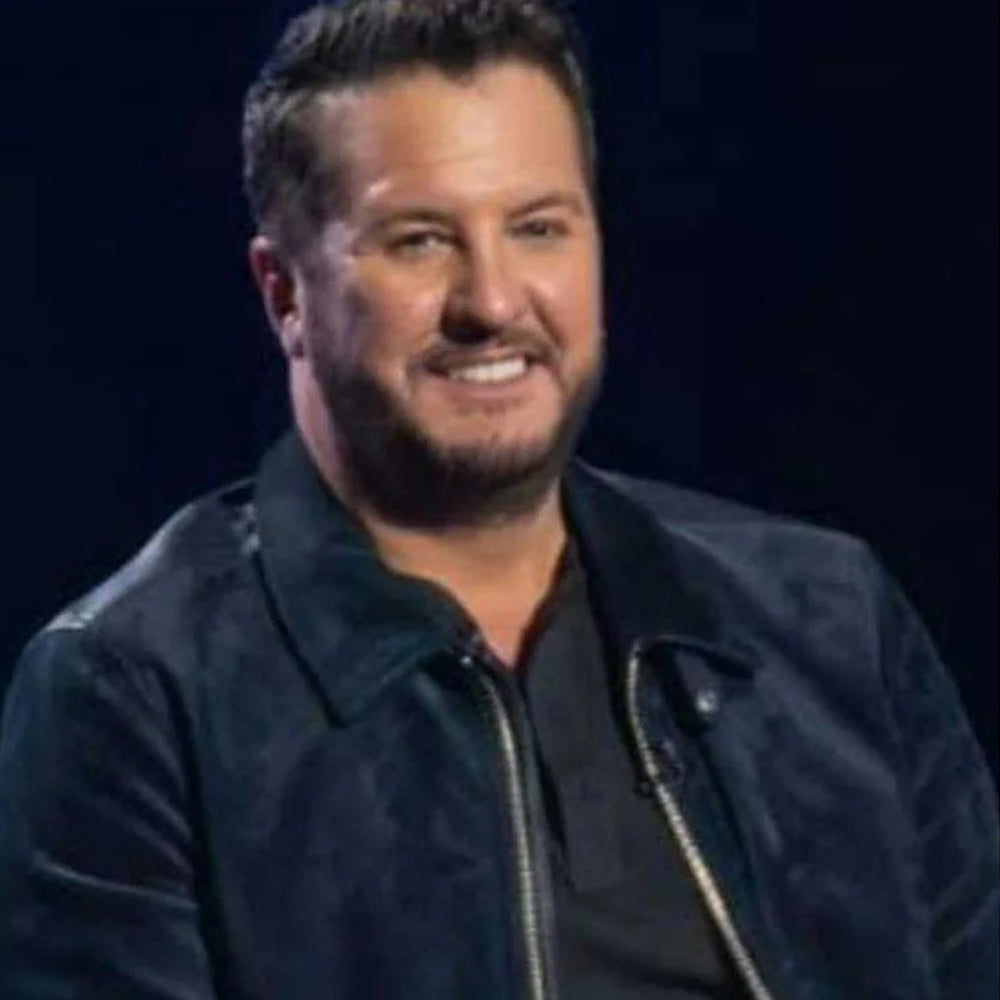 Luke Bryan Blue Suede Jacket