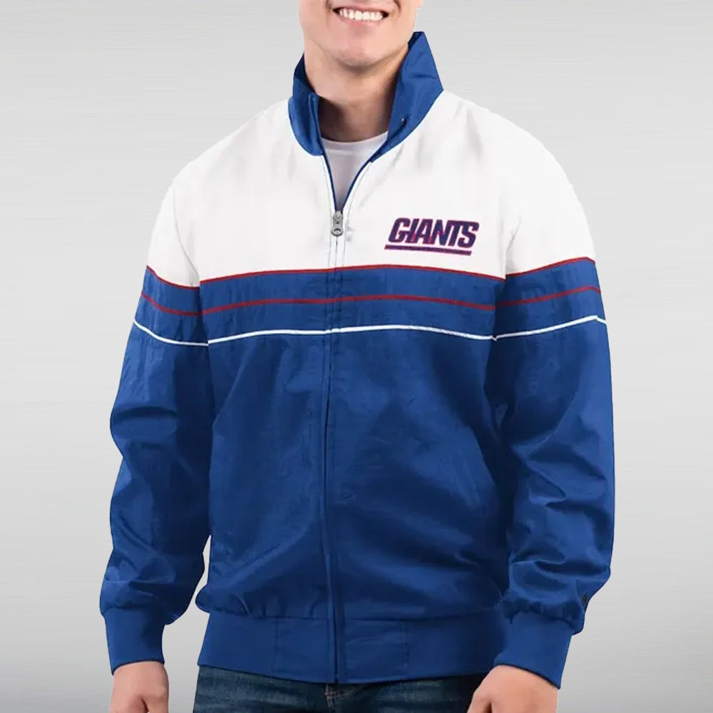 NY Giants Nylon Full-Zip Jacket