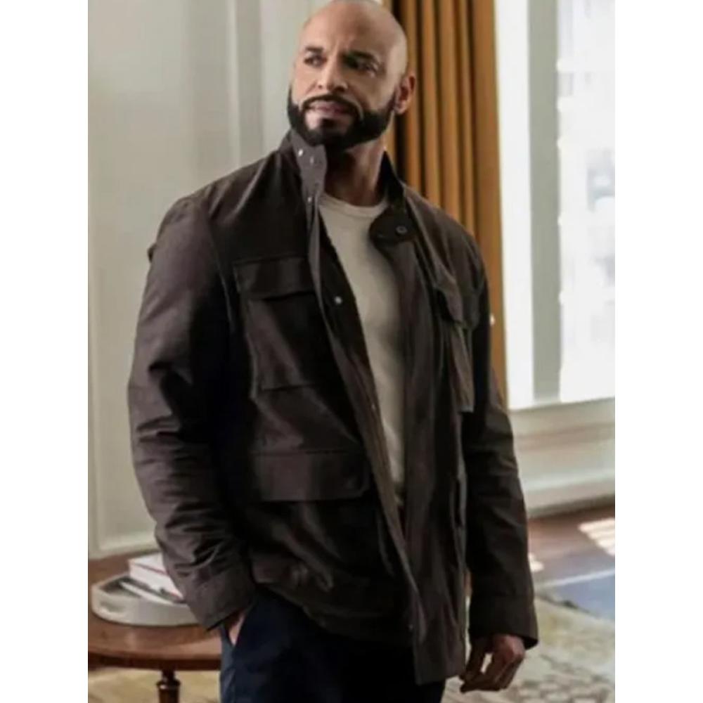 Power Book Ii Ghost Daniel Sunjata Brown Cotton Jacket