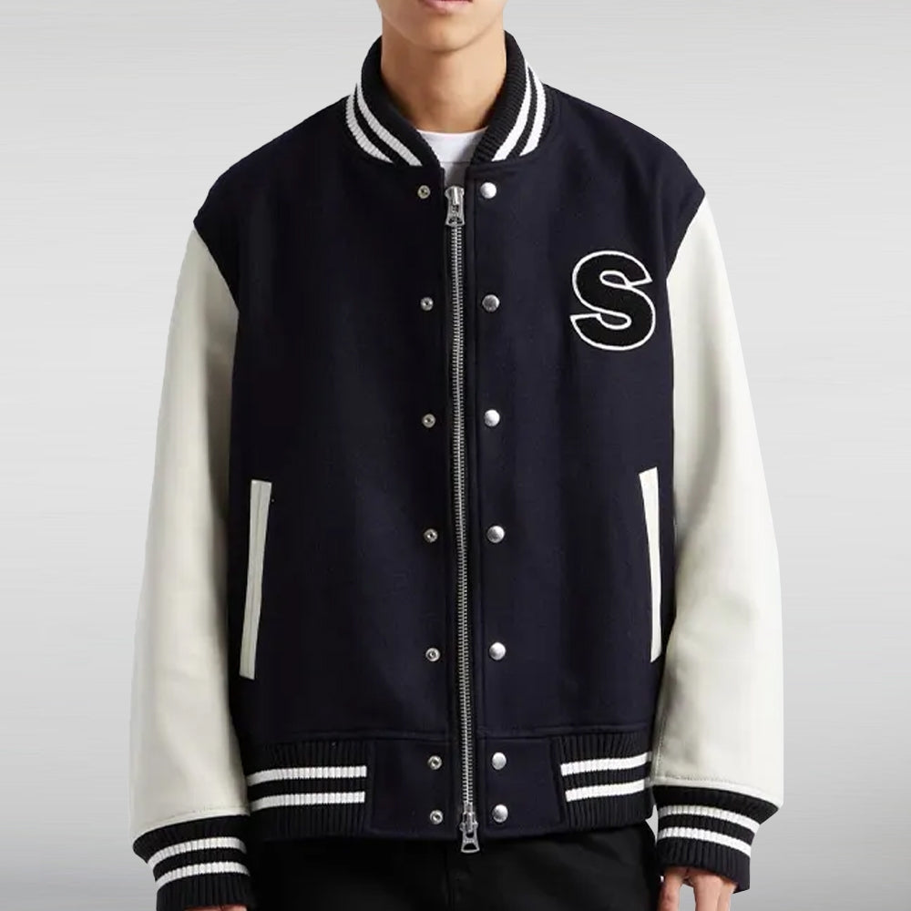 Embroidered Sacai AMG Varsity Jacket