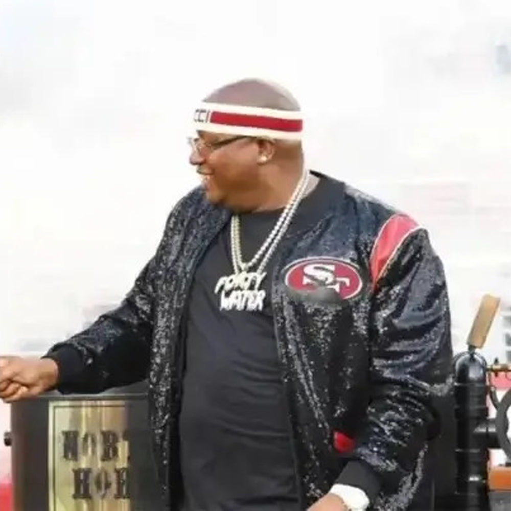 49ers Black Sequin Jacket