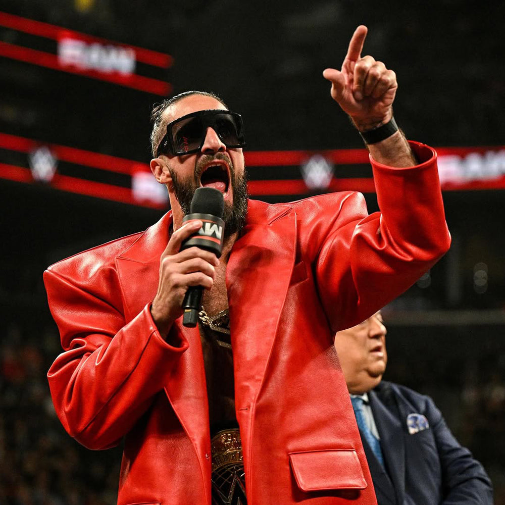 Seth Rollins Red Leather Suit