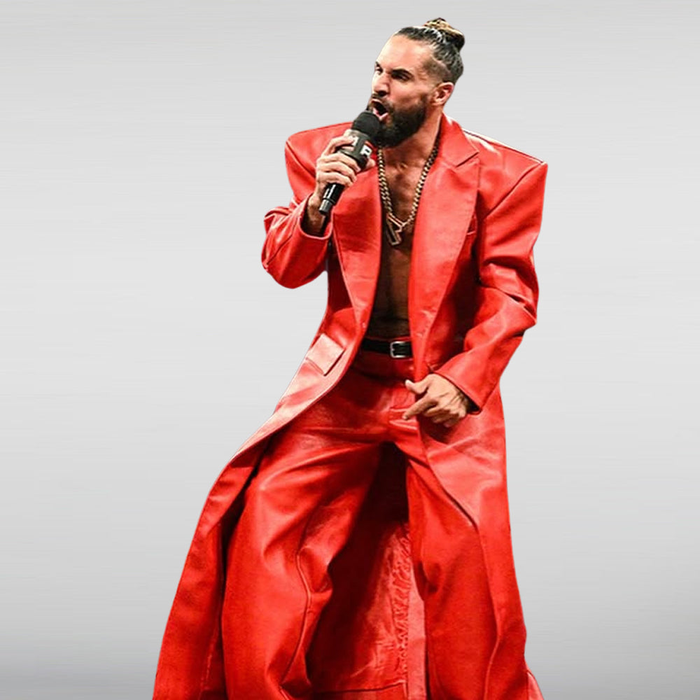 Seth Rollins Red Leather Suit