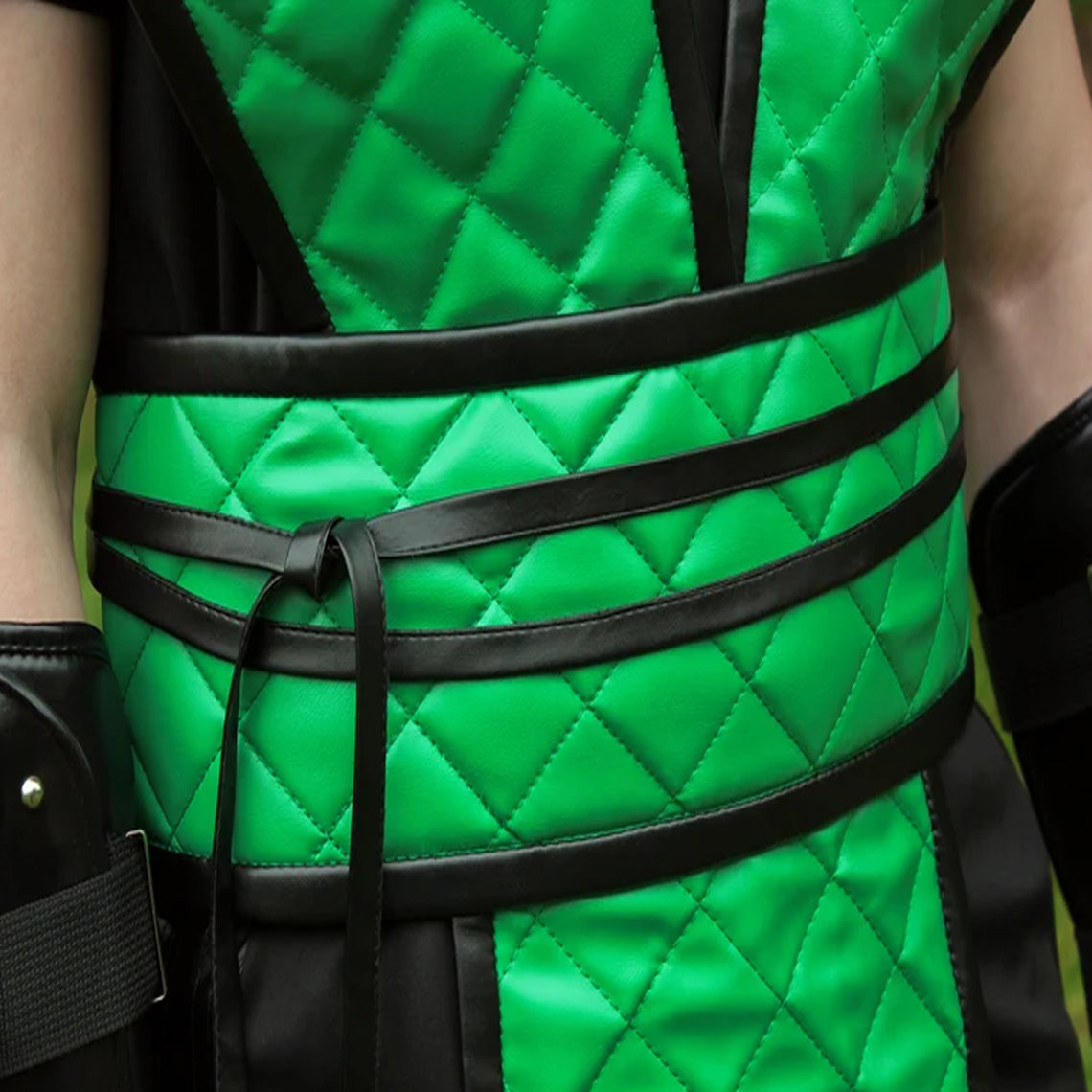 Mortal Kombat Sub Zero Green Leather Vest