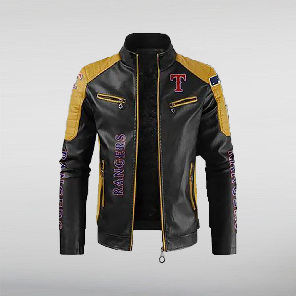 Texas Rangers Leather Jacket