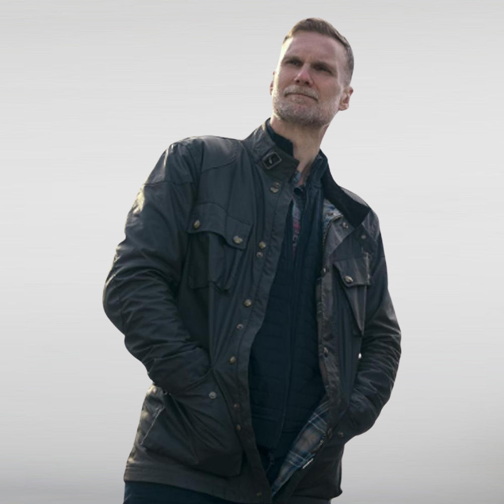 John Halloran The Outlaws Black Leather Jacket