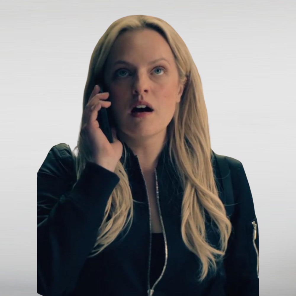 The Veil Elisabeth Moss Black Jacket