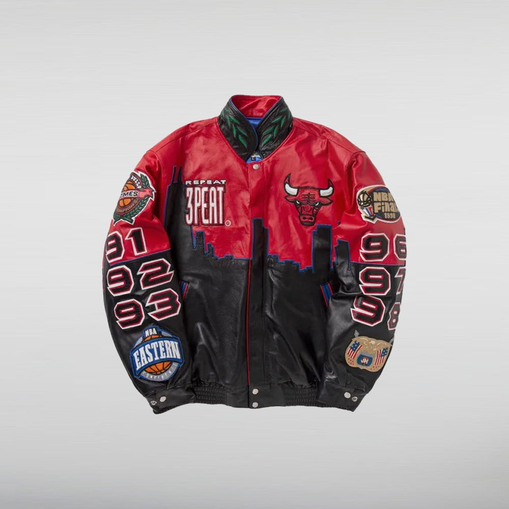 3 Peat Bulls Leather Jacket