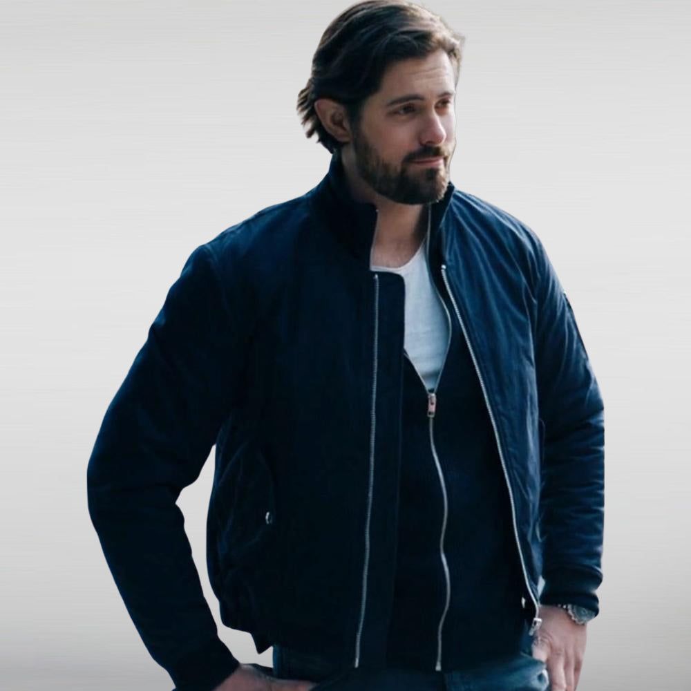 Murder Blue Bomber Jacket