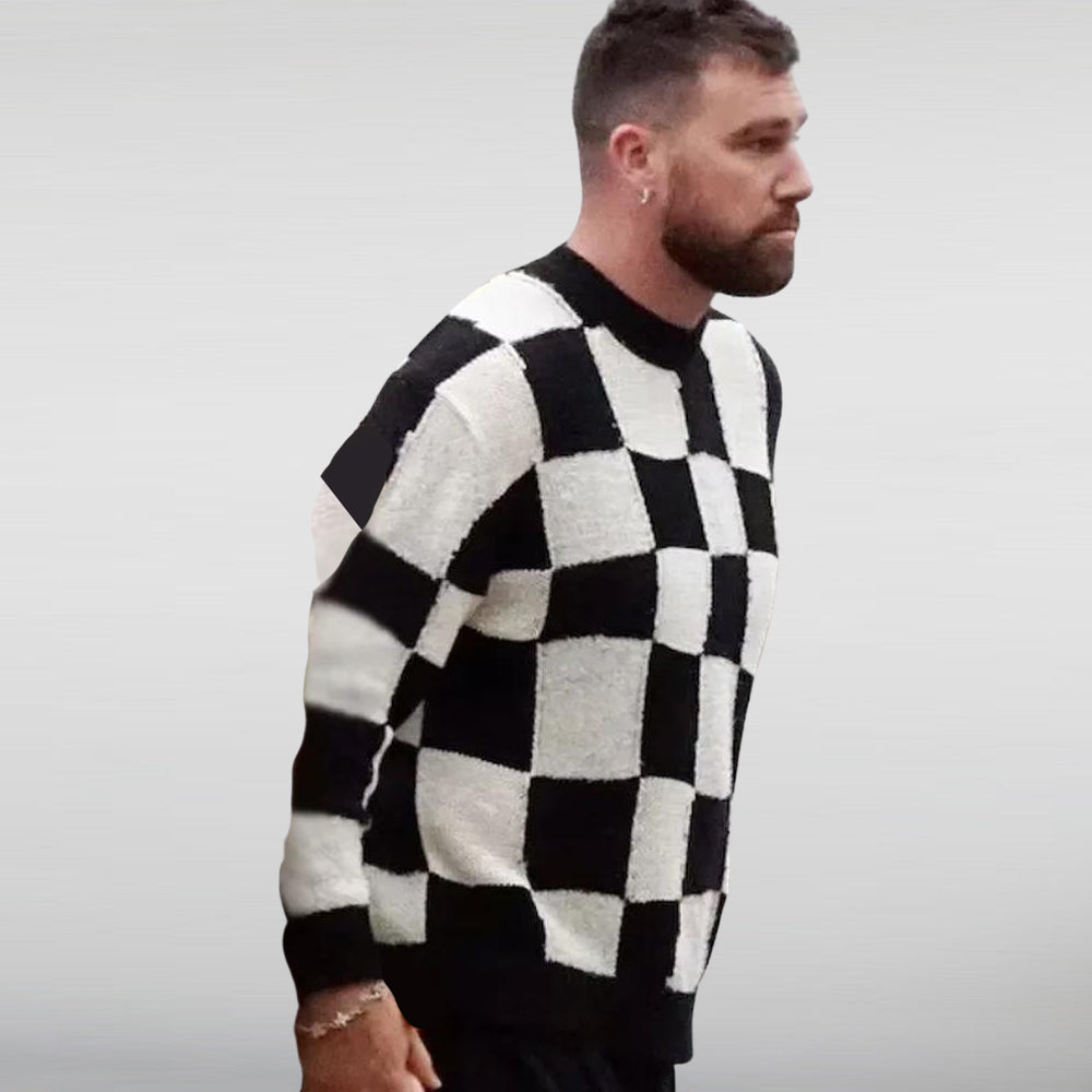 Travis Kelce Checkerboard Sweater