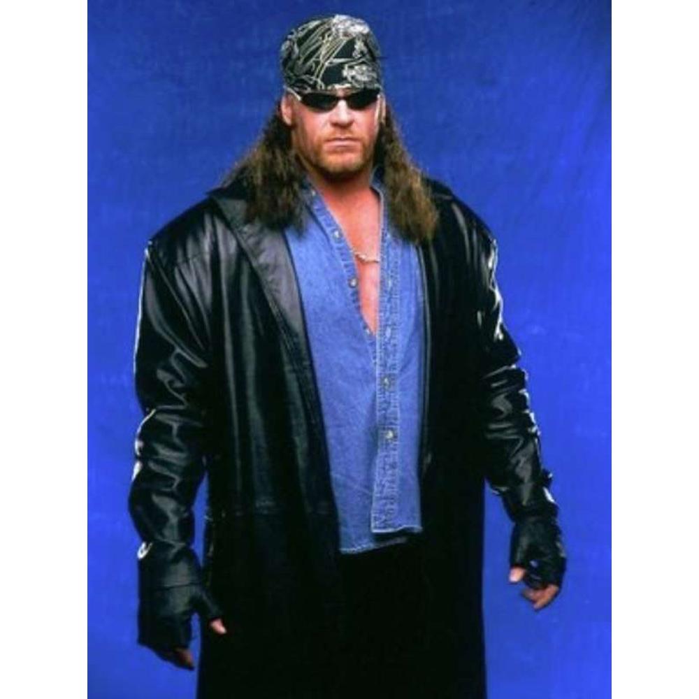 Undertaker Black Leather Coat