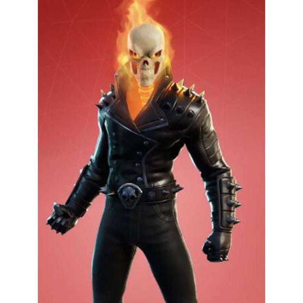 Game Ghost Rider Black Spikes Leather Jacket