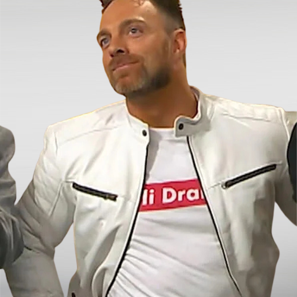 Wwe La Knight White Leather Jacket