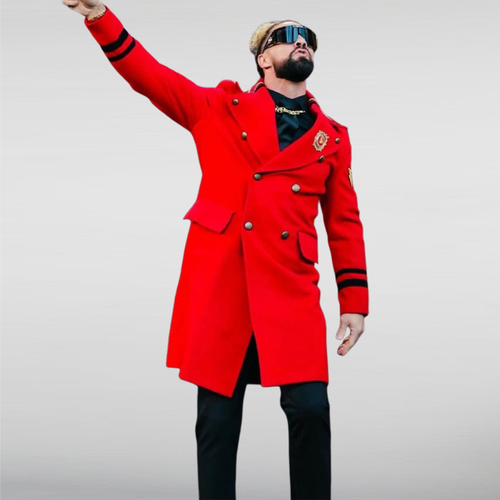 Wwe Raw Seth Rollins Red Coat