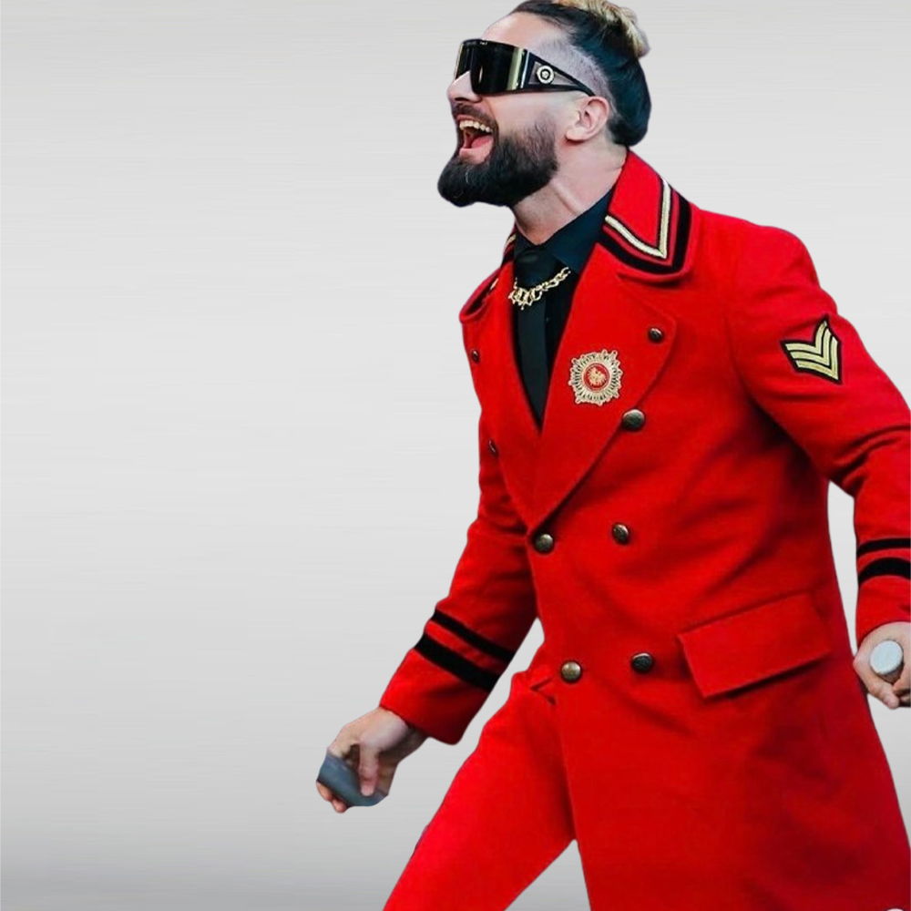 Wwe Raw Seth Rollins Red Coat
