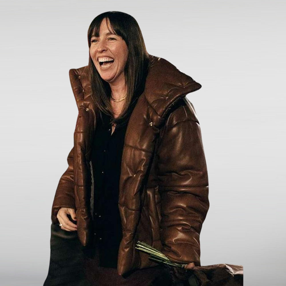 Weak Layers Katie Burrell Brown Puffer Jacket