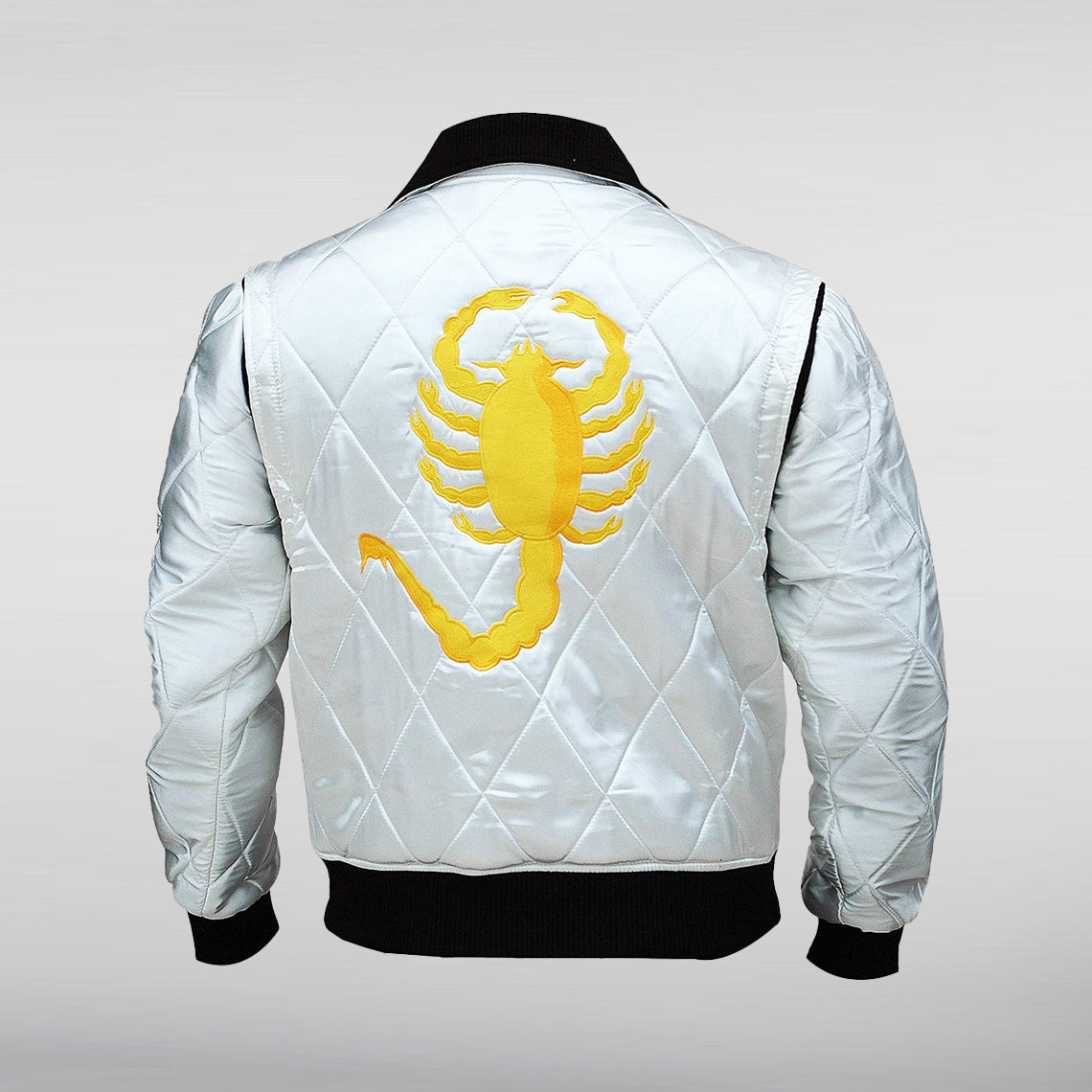 Ryan Gosling White Satin Jacket