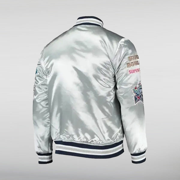 Dallas Cowboys White Bomber Jacket|Skinler