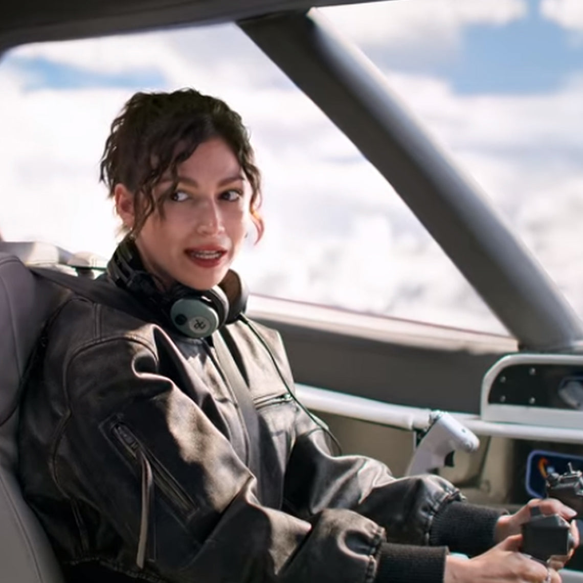 Ursula Corbero Leather Bomber Jacket