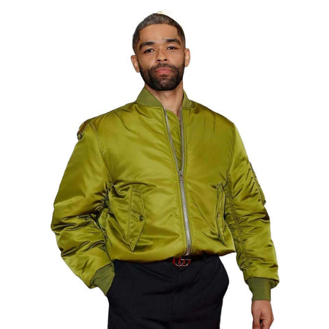 Kingsley Ben Adir Green Bomber Jacket