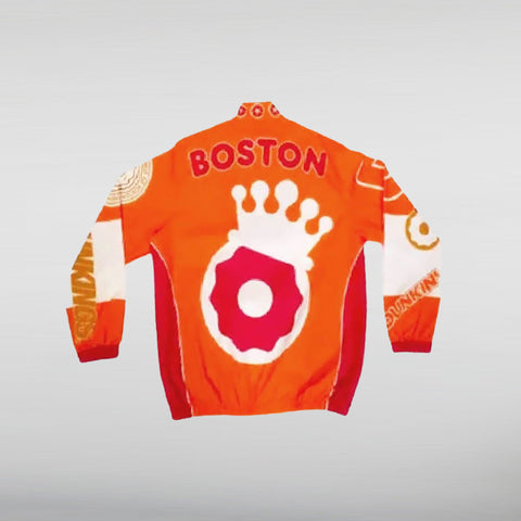 Dunkin Donuts Orange Tracksuit Back