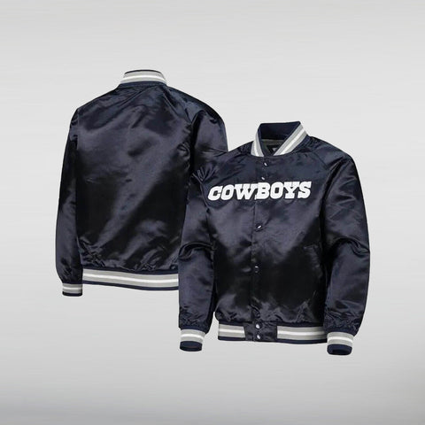 Dallas Cowboys Raglan Full-Snap Jacket Back