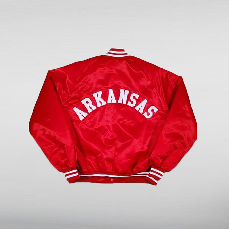 Arkansas Razorbacks 80’s Jacket back