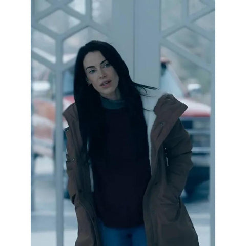 Jessica Lowndes Hooded Coat