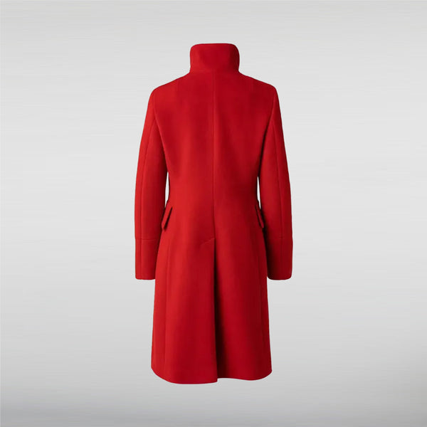 Akris Punto Red Wool Trench Coat