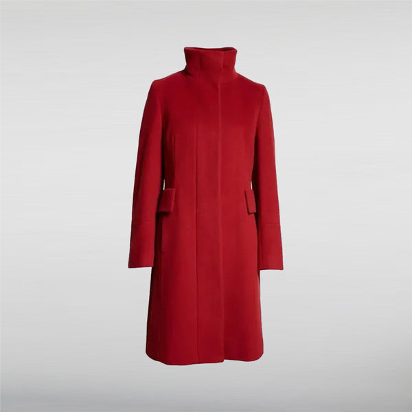 Akris Punto Red Wool Trench Coat