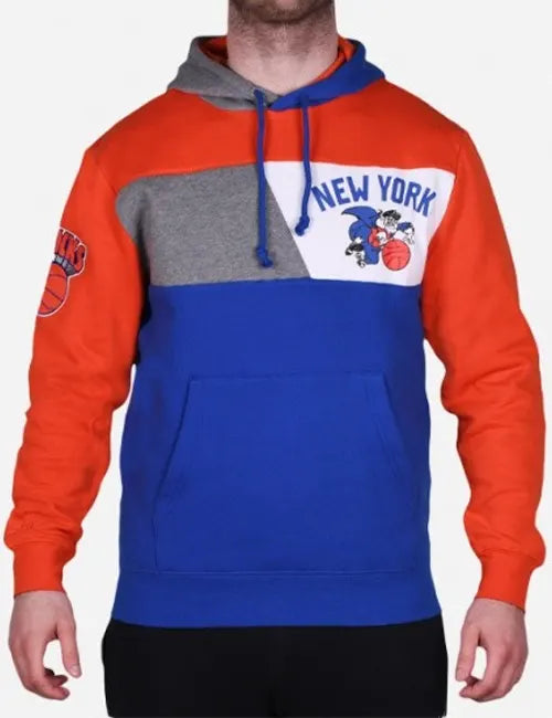 Ameliya New York Knicks Color Block Hoodie