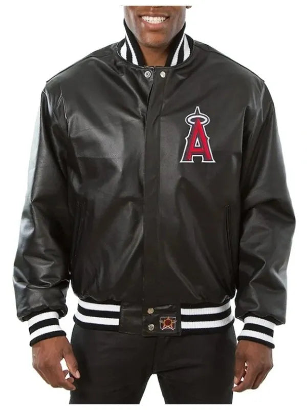 Angels Baseball Leather Jacket